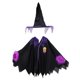 thumbnail image 2 of Sombrero de Horror para Niñas BLESIY Color Negro y Púrpura Traje de Halloween, 2 of 8