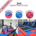 thumbnail image 4 of Piso Tatami 4m² 4pz Artes Marciales Gym Foamy 100x100x2cm Azul/Rojo, 4 of 5