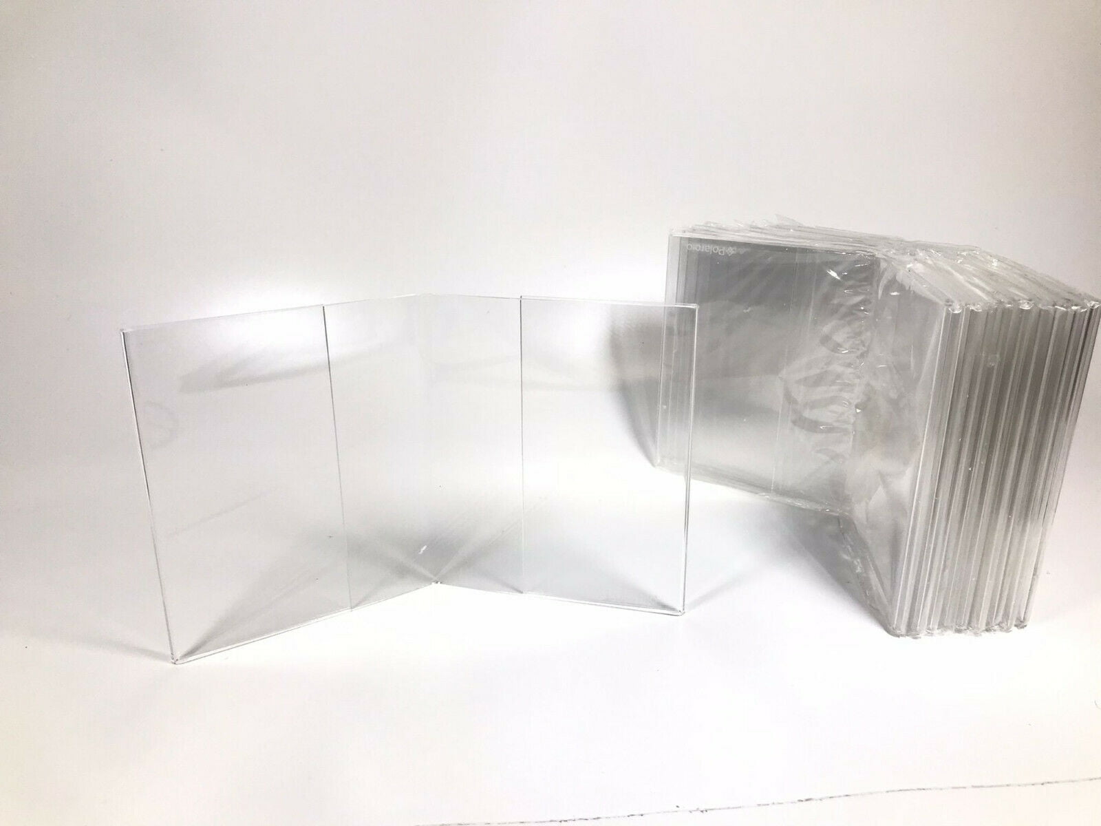 Polaroid 3.5x4.25' Clear Acrylic V Shaped Photo Frame (Lot of 10)