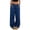 Blue, variant on YODETEY Women's Drawstring Plaid Fleece Wide Leg Pants, Womens Loose Causal Pants with Pockets ,Women's Plus Orange,Size XL