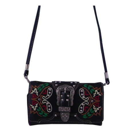 - Wallet Concealed Carry Buckle Western Purse Black