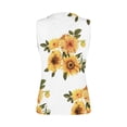 thumbnail image 4 of Qonioi Tank Top for Women, Womens Summer Tops Basic Tanks V Neck Sleeveless T Shirts Print Tanks Tops and Blouse Shoulders Knotted Casual Camisole Fashion Floral Print Tops Return Pallets #1, 4 of 5