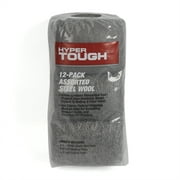 Hyper Tough Multi Grade Assorted Steel Wool Pads, 12-Pack, Model 2148