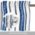 thumbnail image 6 of Boho Stripes Valance Curtain Watercolor Abstract Minimalist Geometric Window Valances Rod Pocket Short Curtains Window Treatments for Kitchen Bedroom Bathroom Laundry 42" x 12", 6 of 9