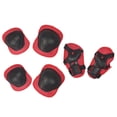 thumbnail image 1 of Equipo de protección para , rodilleras y coderas y muñequeras con correa para en patineta, - Rojo 6 piezas DYNWAVEMX protección de seguridad para patinaje de niños, 1 of 8