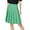 Green, variant on Miqool Women's High Waisted Pleated Skirt Knee Length Midi A-line Skirts School Uniform Cheerleader Skirts Skater Skirt