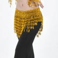 thumbnail image 3 of Cadena de Danza del Vientre Zulema Glitter Fashion Beads Tassels Belly Chain Para Damas Mujeres Bailan Con Campanas Oro, 3 of 8