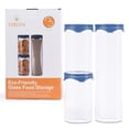 thumbnail image 2 of TIBLEN [3-Pack] Glass Food Storage Jars Cylinder Containers with Lids , Borosilicate Glass Ecofriendly Airtight Canisters for Coffee, Sugar, Candy, Cookie, Spice, Large Spaghetti, Pantry Organization, 2 of 6