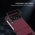 thumbnail image 5 of Nalacover for Samsung Galaxy Z Flip 4 5G, Folding of Three-Dimensional Support Kickstand Hard PC Back Shockproof Bumper Protective Luxury Silicone Phone Cover For Samsung Galaxy Z Flip 4 5G, Winered, 5 of 10