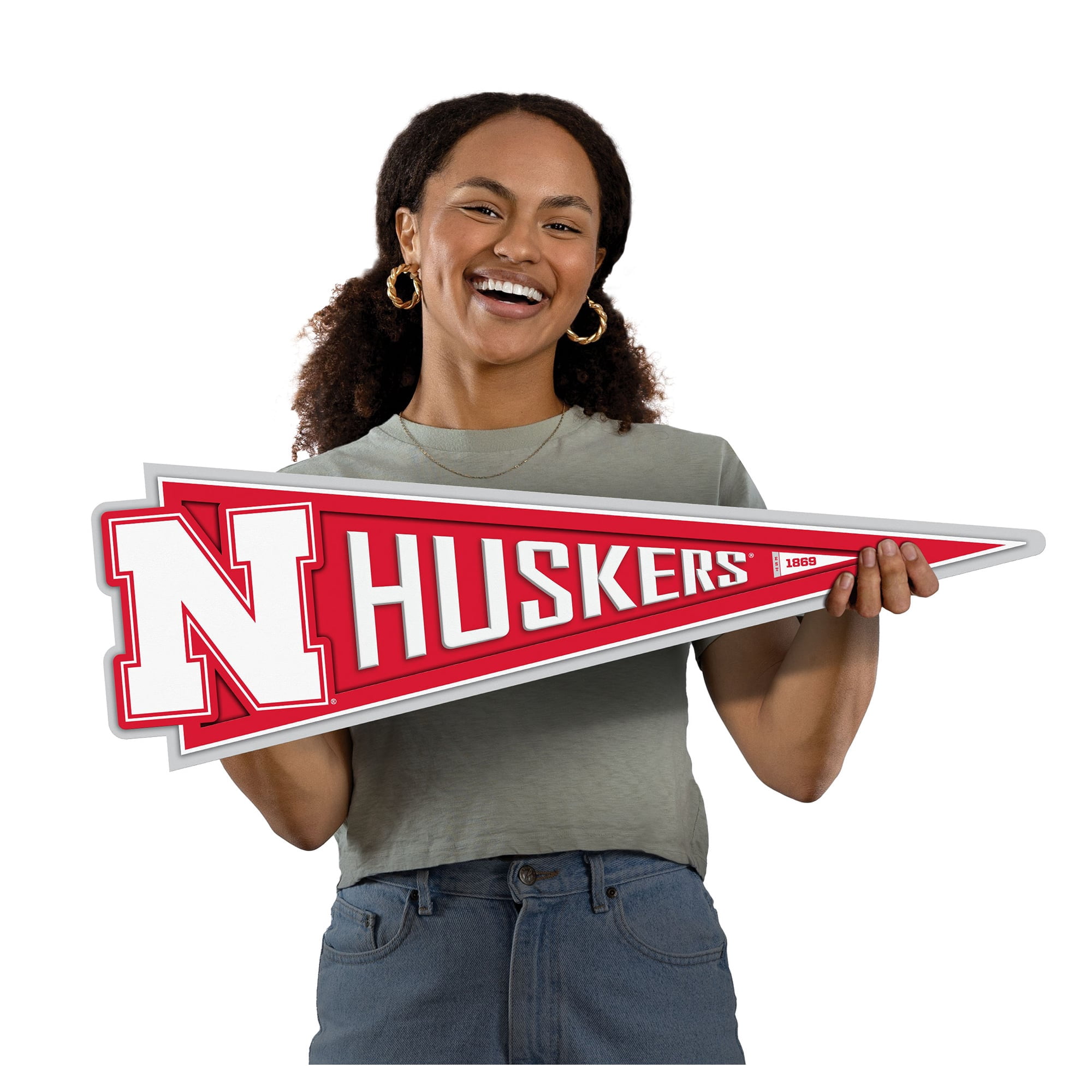 IDNA Nebraska Huskers 23" 3D Pennant Wall Art