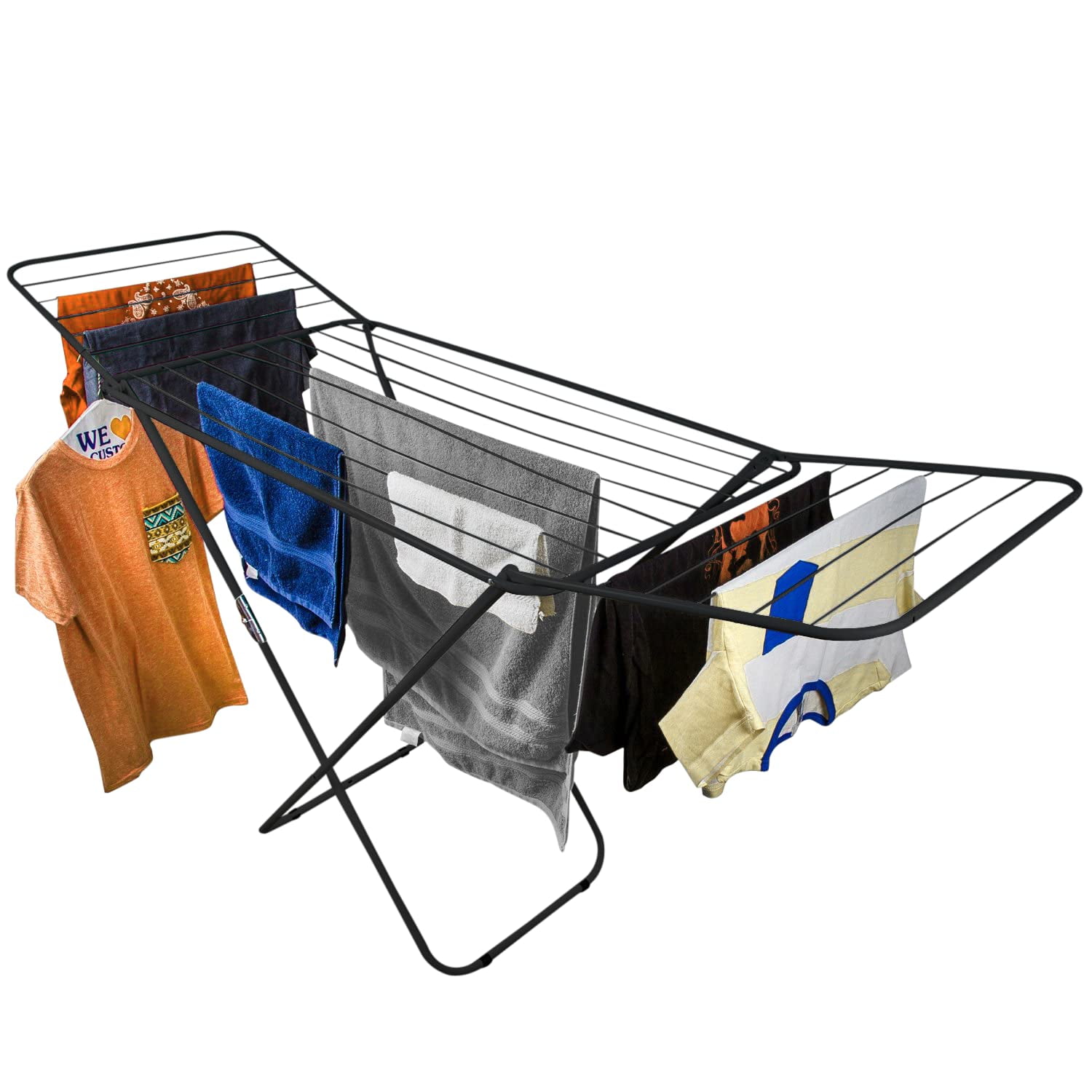 GIVIMO Clothes Drying Rack, Foldable Large Drying Hanger for