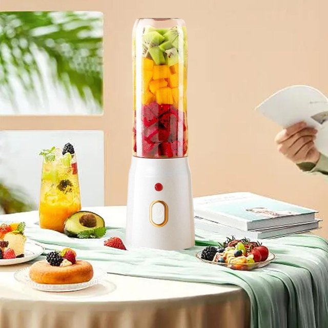 Xuewenshw Portable Agitator USB Rechargeable Juicer Mini Agitator Baby Food Presser