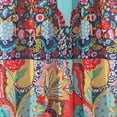 thumbnail image 4 of Levtex Home - Jules - Drape Panel/Curtain (55x84in.) with Rod Pocket - Bohemian - Teal, Orange, Yellow, Green, Blue, Red, Black - Cotton - Single, 4 of 4