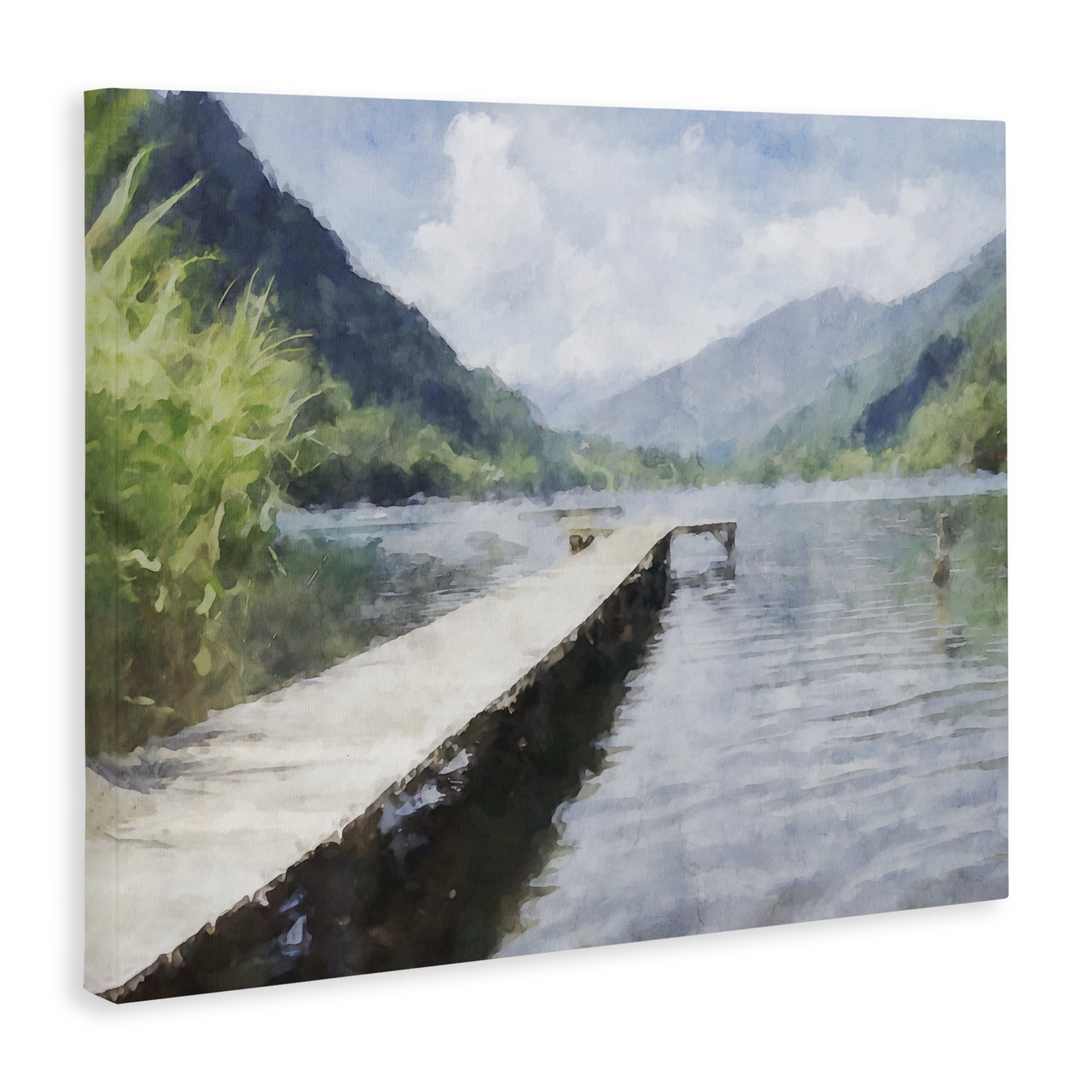 Stupell Industries Dappled Lake Dock Canvas Wall Art, design by Kim Curinga