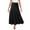 Black, variant on LUOGENLI Skirt Women's Summer Elastic High Waist Boho Maxi Skirt Casual Drawstring A Line Long Skirt Skirts for Women Trendy From Top Brands Jean Skirts for Women Denim White XL