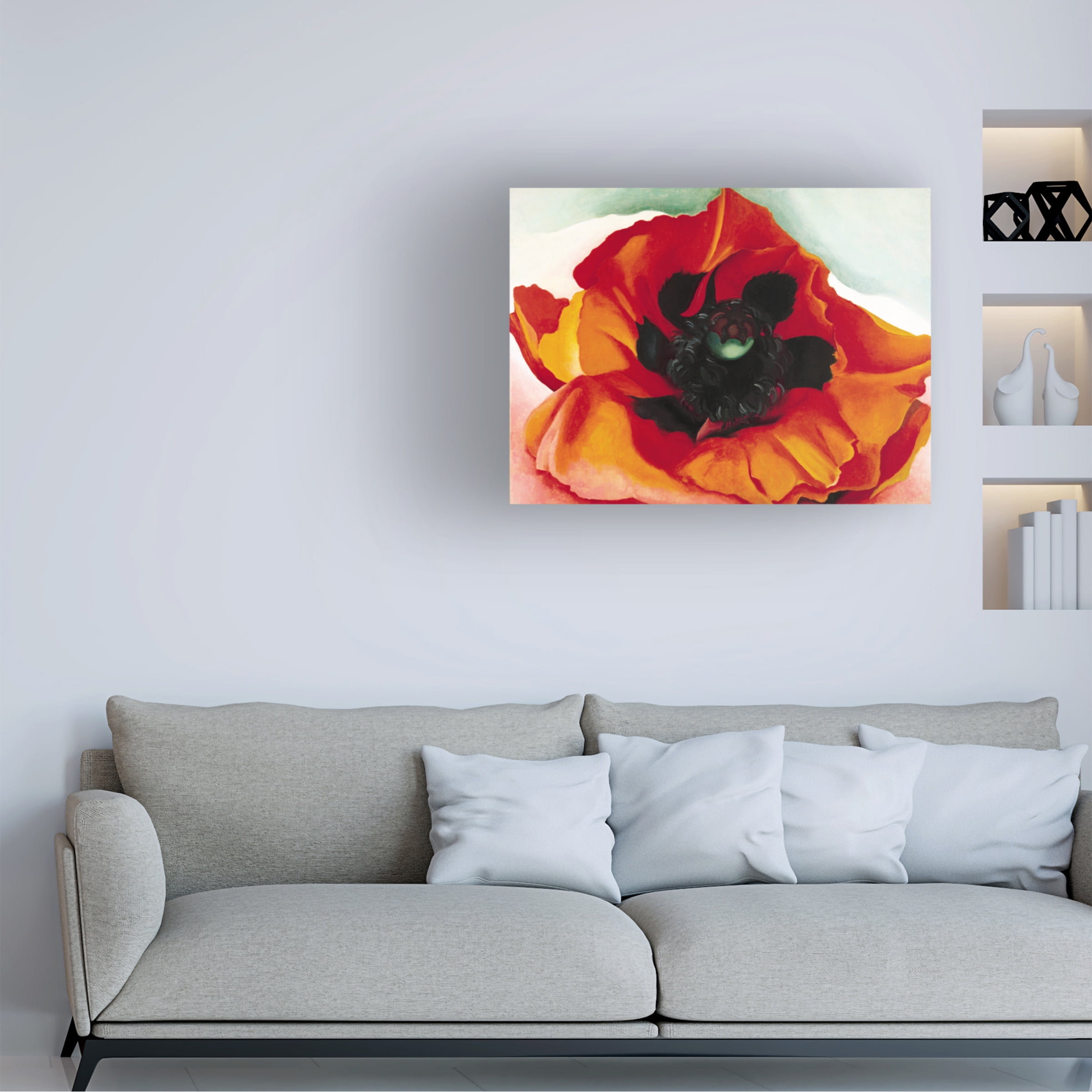 Trademark Fine Art Georgia O'Keefe Petunia Canvas Wall Art - 35x47