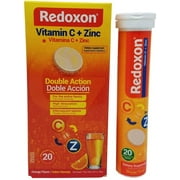 Redoxon Orange Flavored Vitamin C Effervescent Tablets 20 Each - (Pack of 4)