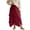 Red, variant on Arlun Womens Lace Long Skirts Elastic Asymmetrical Layered Hem Fashionable See-Through Flowy Skirts Floral Beach Holiday Maxi Skirt White XL