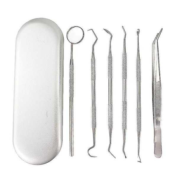 6 uds herramientas dentales para dientes equipo de limpieza de higiene Dental profesional