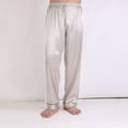 thumbnail image 4 of Men‘s Luxury Silk Satin Pajama Pyjama Pants Long PJ Bottoms, 4 of 21