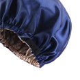 thumbnail image 4 of 2 Gorros De Dormir De Satén Y Seda Para Cabello Rizado Natural, Color Azul Marino, 4 of 7
