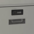 thumbnail image 4 of Ruiboury Large Wall Mount Mailbox W/Code Lock White Large Postbox Rainproof Capacity Iron Grey 26x9x31cm, 4 of 4