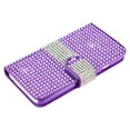 thumbnail image 2 of Reiko Diamond Magnetic Flip Wallet Carrying Case for HTC Desire 510, Purple, 2 of 4