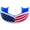 USA Flag, variant on Oral Mart Sports Mouth Guard for Boxing (USA Flag) - Mouth Guard Sports MMA, Boxing, Karate, Football Mouthguard (Adult-Sized)