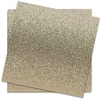 So Glittery Luxe Gold Glitter Cardstock 12x12 300gsm - 12 Extra Sparkle  Sheets for Crafting, Cake Toppers, Cricut Machines and more,  Yellow,Gold,White