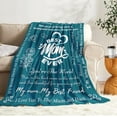 thumbnail image 3 of Gifts for Mom Birthday Gifts for Mom from Daughter Son Mom Birthday Gifts Mothers Day Blanket Gifts for Mom Christmas Valentines Day Gifts for Mom Best Mom Ever Gifts Blanket 50"*60" Blue, 3 of 6