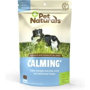 Pet Naturals Calming Chews for Dogs with Naturally Sourced Ingredients for Thunder, Quiet Moments at Home, Barking Calming Treats, Chicken Flavor, 160 Chews