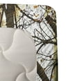 thumbnail image 4 of Ambesonne Autumn Fitted & Top Sheet Set with Sham, Bare Branches Fall Leaves, Taupe Orange, 4 of 5