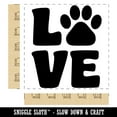 thumbnail image 2 of Love Stacked Paw Print Square Rubber Stamp Stamping Scrapbooking Crafting - Large 2.75in, 2 of 7