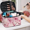 thumbnail image 4 of HELLHERO Travel Accessories Organizer Make up Cosmetic Bags Brush Protectors Effortless Organization Fold Flat Cherry Blossom Pattern, 4 of 5