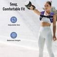 thumbnail image 3 of TEMOGU-Weighted Vest for Women & Men with Reflective Stripe and Adjustable Buckle, Comfortable & Durable Rucking Vest for Walking, Running & Strength Training, 10LBS-Purple, 3 of 4