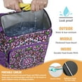 thumbnail image 3 of Psychedelic Trippy Style Cooler Backpack - 20L Leakproof Insulated Backpack with Abstract Geometric Pattern for Beach & Outdoor, 3 of 6