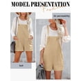 thumbnail image 6 of STARVNC Women Adjustable Straps Sleeveless Front Pockets Shortall Romper, 6 of 7