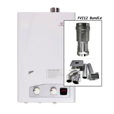 Eccotemp FVI12-LP HB 4.8 GPM Residential Liquid Propane Tankless Water Heater with 74000 Maximum BTU