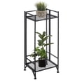 thumbnail image 3 of Convenience Concepts Xtra Storage 2 Tier Tall Folding Metal Plant Stand, Black, 3 of 8