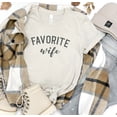 thumbnail image 6 of FAVORITE WIFE Graphic Short sleeve T-Shirt Plus Size, 6 of 10