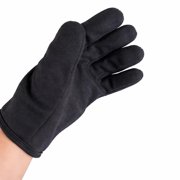 HAWK 12 Pairs Lined Brown Jersey Gloves Red Fleece Lining for Warmth & Comfort Durable for Intensive Use Soft & Cozy Ideal for Cold Weather