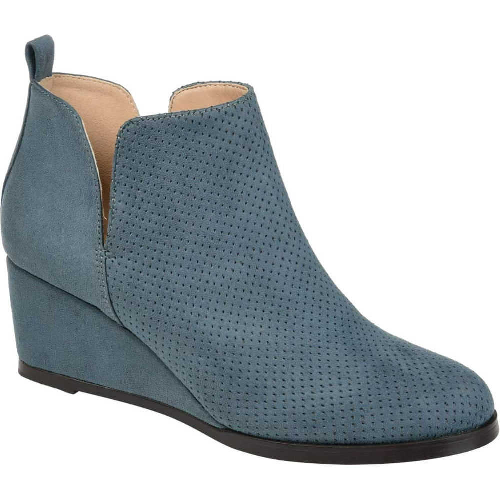 Journee Collection - Women's Journee Collection Mylee Wedge Heel Ankle Bootie - Walmart.com