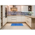 thumbnail image 5 of Ahgly Company Indoor Rectangle Mid-Century Modern Neon Blue Oriental Area Rugs, 3' x 5', 5 of 6