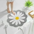 thumbnail image 4 of Bathroom Rugs and Mats Clearance Rvasteizo Cute Bathroom Mats Flower Rugs Absorbent Non Slip Mats Soft Machine Washable Rug Mats for Bedroom Kitchen Bathroom Toilet Floors 26 X 26 Inches, Gray, 4 of 5
