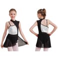 thumbnail image 3 of Niños Niñas lentejuelas brillantes gimnasia rítmica patinaje artístico Ballet disfraz de tutú lírico Ballet Jersey vestido de cuerpo de baile, 3 of 5