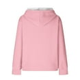 thumbnail image 3 of Women Trendy Hoodies Plus Size S-5XL Waffle Knit Christmas Sweatshirt Pink Hooded Pullover Sweater with Pocket (XL, Pink 08), 3 of 6