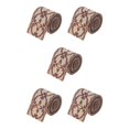 thumbnail image 2 of kurtrusly Wide Woven Border Ribbon Beautifully Embroidered 5 Meters/ 5 Yds Jacquard Trim Color 6cm x 5M 5Set, 2 of 6