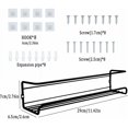 thumbnail image 2 of Multipurpose Storage Spice Rack Organizer, Heavy-Duty For Daily Use In Home Or Commercial Spaces, Set Of 4, Rustproof Material, Easy Installation With Adhesive Or Screws, 2 of 5