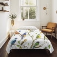 thumbnail image 4 of Bird Leaf Small Tapestry for Bedroom Wall Hanging Tapestry, Spring Summer Tree Branch Farmhouse Retro Ceiling Backdrop Tapestries Poster Blanket Wall Decor for Teens Room Living Room Dorm 23" x 28", 4 of 8