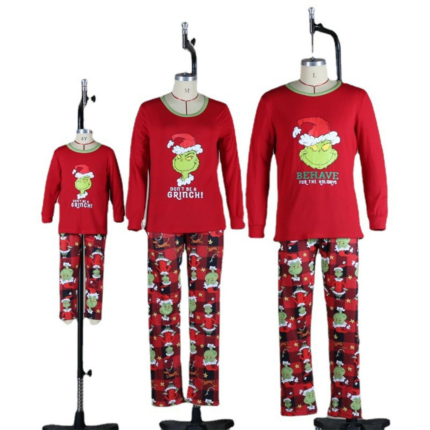 Jhcug The Grinch Pyjamas Family Matching Pajamas Christmas Nightwear Set Other